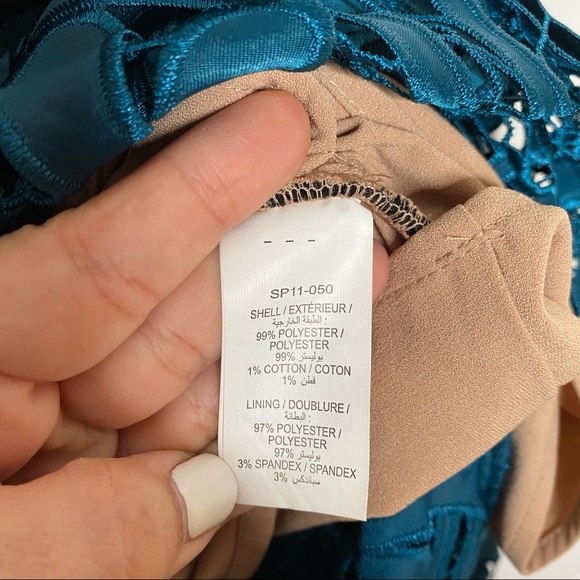 Self-Portrait Prairie Midi Dress in Blue Size 0 - Picture 10 of 14